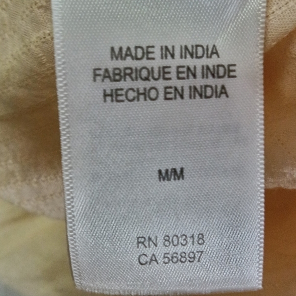 Lucky Brand Embroidered Flutter Sleeve Top Pink Nude Boho Cotton - Picture 9 of 13